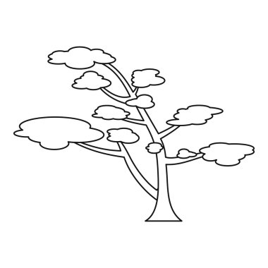 Sedir simgesi, anahat stili