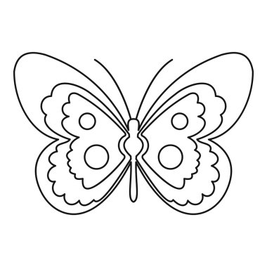 Kelebek kutsal kişilerin resmi, anahat stili