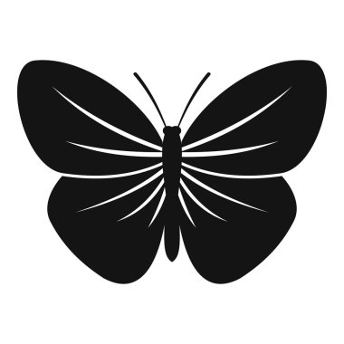 Siyah kelebek kutsal kişilerin resmi, basit tarzı