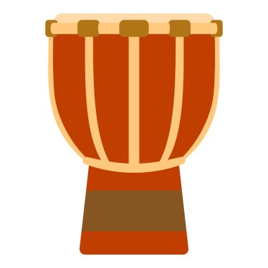 Tam tam simge, düz stil