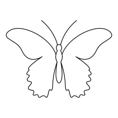 Kelebek Ürtiker simgesi, anahat stili