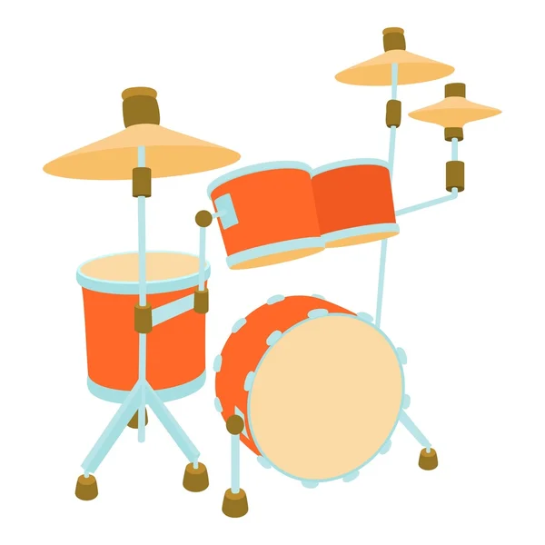 Drum icoon, cartoon stijl — Stockvector