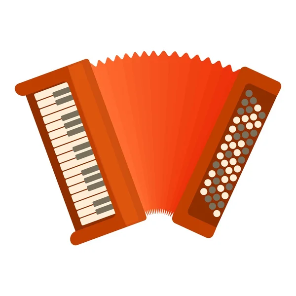 Icono de acordeón, estilo plano — Archivo Imágenes Vectoriales