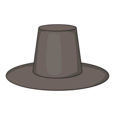 Geleneksel Kore şapka kutsal kişilerin resmi, karikatür tarzı