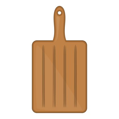 Kesme tahtası simgesi, karikatür tarzı