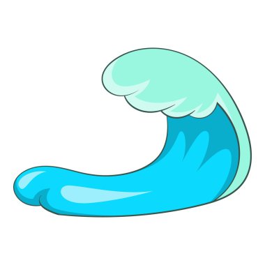 Yüksek dalga simgesi, karikatür tarzı