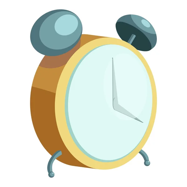 Väckarklocka-ikonen, tecknad stil — Stock vektor