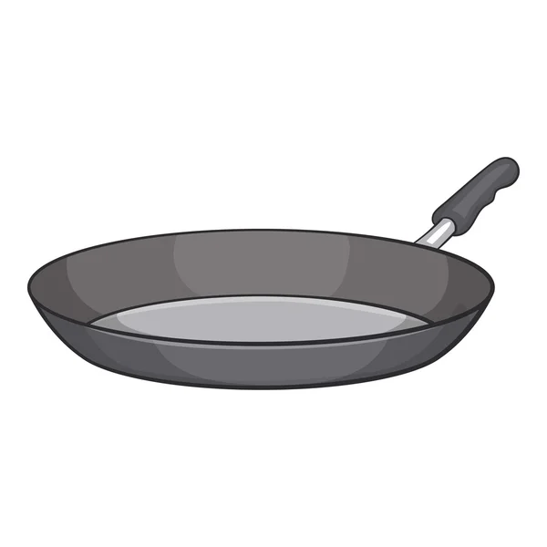 Frying pan icon, cartoon style — ストックベクタ