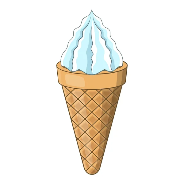 Icono de cono de helado, estilo de dibujos animados — Archivo Imágenes Vectoriales