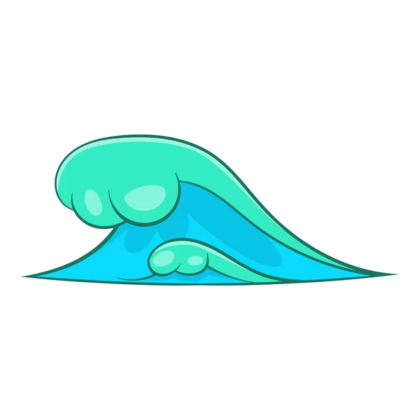 Big sea waves icon, cartoon style — Διανυσματικό Αρχείο