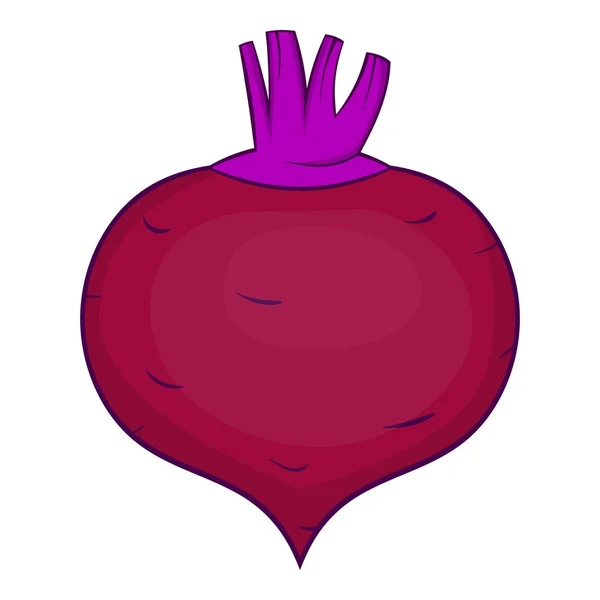 Beetroot icon, cartoon style — Διανυσματικό Αρχείο