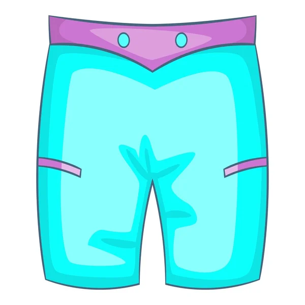 Hombres pantalones cortos de playa icono, estilo de dibujos animados — Vector de stock
