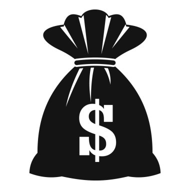 Dolar simgesi, basit stil çanta