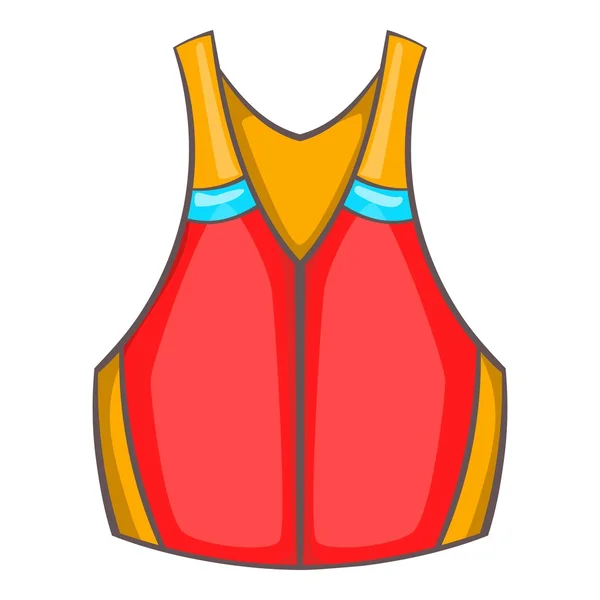 Icono de chaleco salvavidas, estilo de dibujos animados — Vector de stock