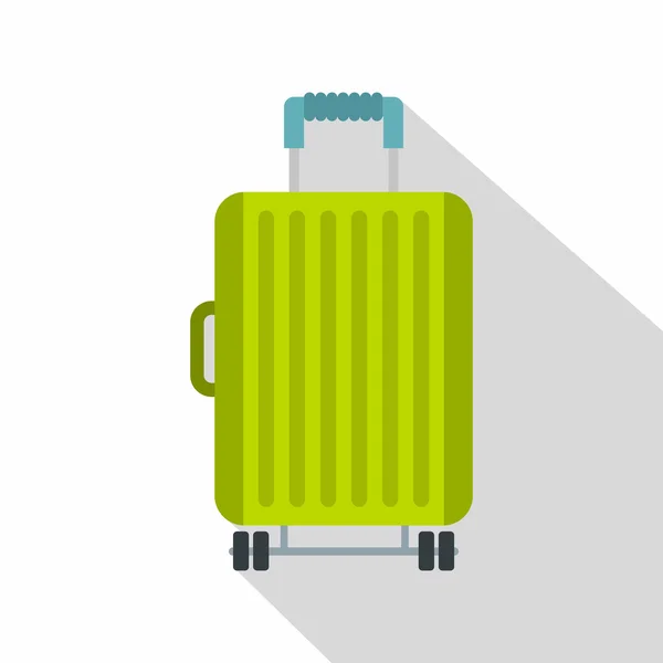 行李箱轮子图标，平面样式 — 图库矢量图片