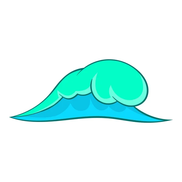 Икона больших океанских волн, стиль мультфильма — стоковый вектор