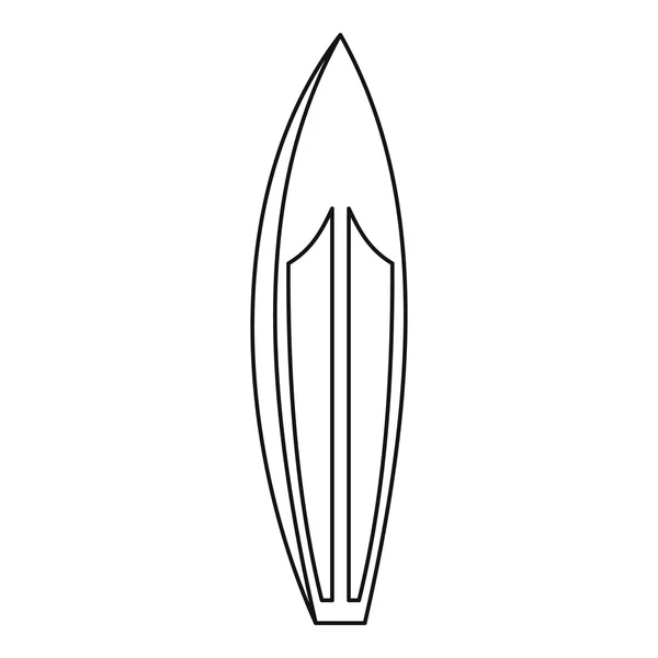 Surfboard icoon, outline stijl — Stockvector
