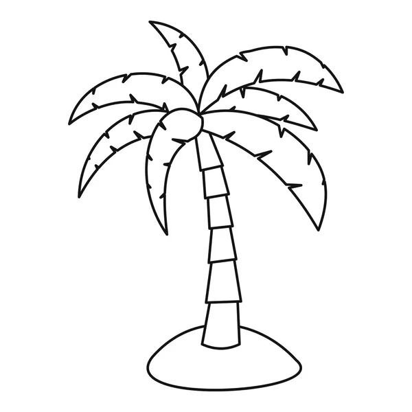Icono de palma, estilo de contorno — Archivo Imágenes Vectoriales