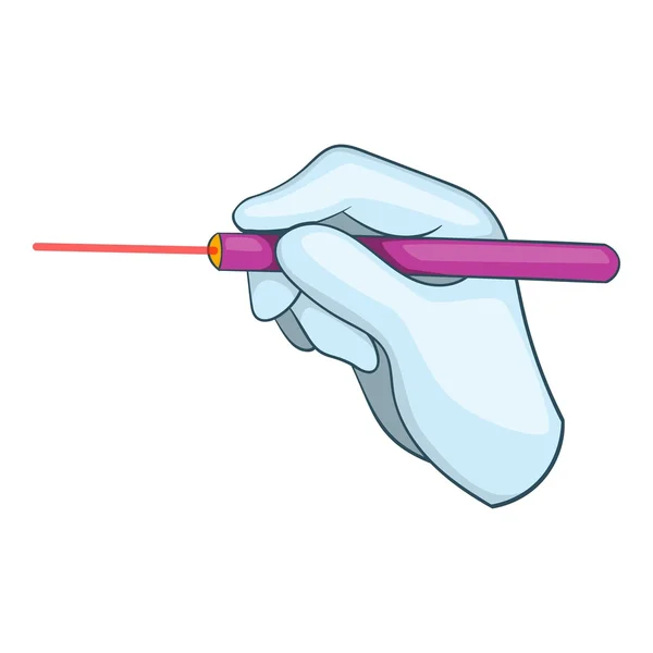 Laser-Augenchirurgie Verfahren Symbol, Cartoon-Stil — Stockvektor