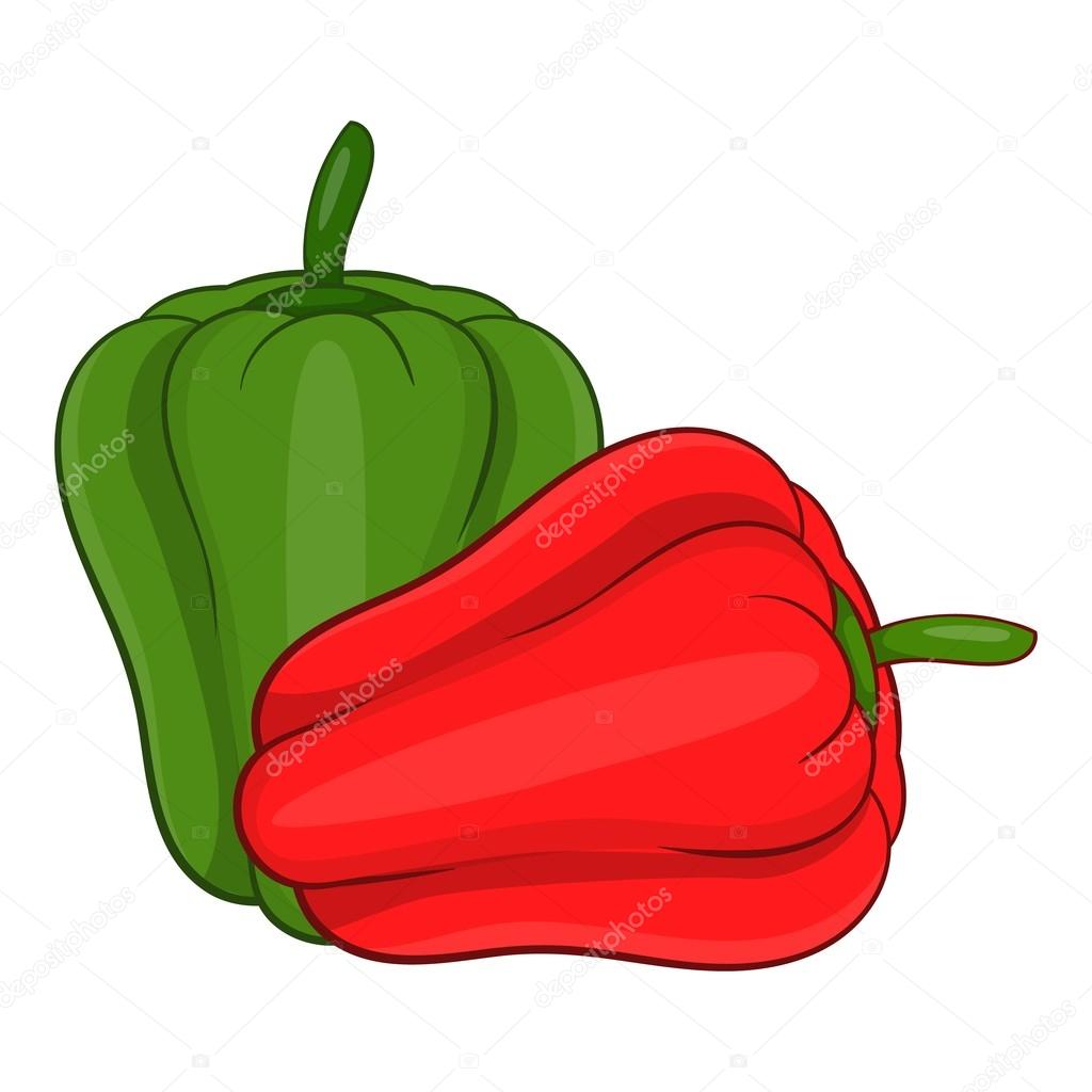 Paprika icon, cartoon style — Stock Vector © ylivdesign #128159298