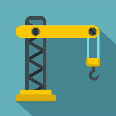 Vinç simgesi, düz stil