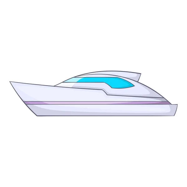 Icona Powerboat, stile cartone animato — Vettoriale Stock
