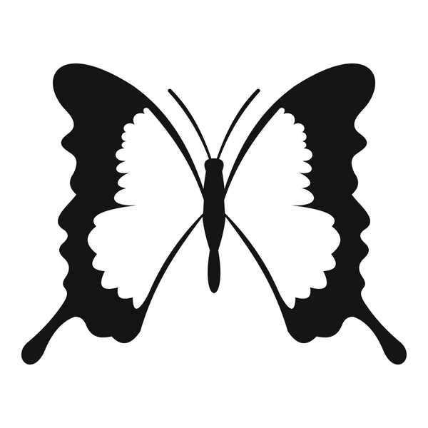 Icono de mariposa cola de golondrina, estilo simple — Vector de stock