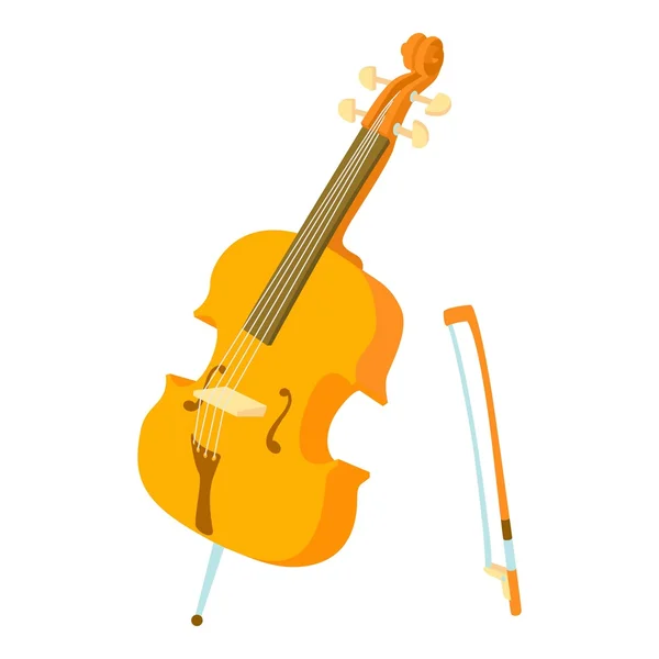 Estilo violín, estilo de dibujos animados — Vector de stock