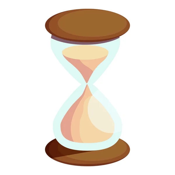 Icono de reloj de arena, estilo de dibujos animados — Vector de stock