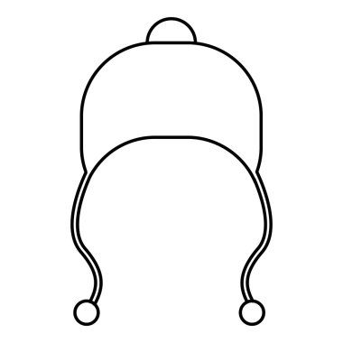 Dantel simgesi, anahat stili ile şapka