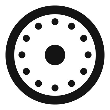 Yuvarlak askeri kalkan kutsal kişilerin resmi, basit tarzı