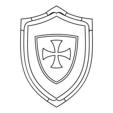 Kalkan simgesi, anahat stili ile