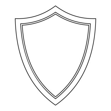 Kalkan savaş simgesi, anahat stili için