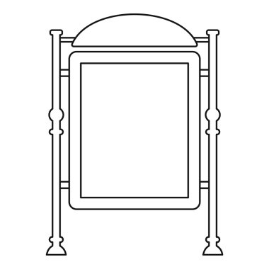 İşareti simgesi reklam, anahat stili