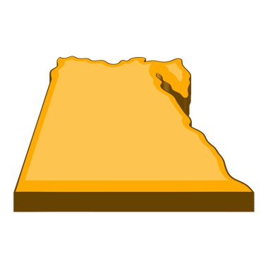 Mısır harita simgesi, karikatür tarzı