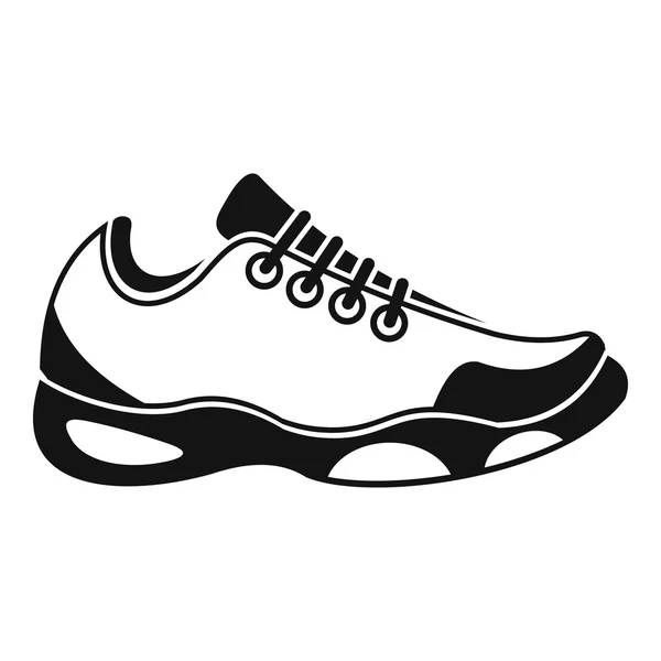 Sneakers voor tennis pictogram, eenvoudige stijl — Stockvector