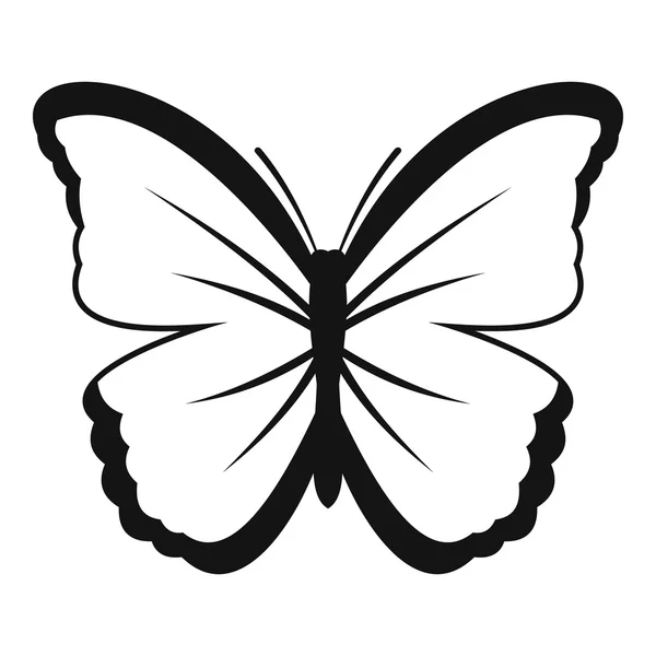 Εικονίδιο εντόμων πεταλούδα, απλό στυλ — Διανυσματικό Αρχείο