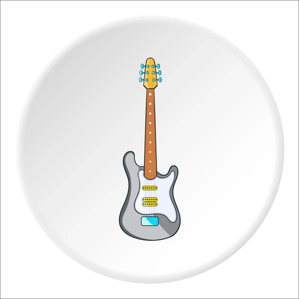 Ícone de guitarra elétrica, estilo cartoon — Vetor de Stock