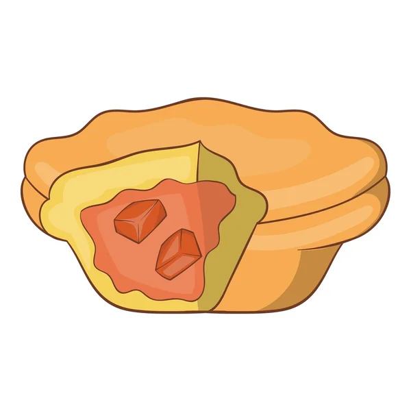澳大利亚肉馅饼图标，卡通风格 — 图库矢量图片