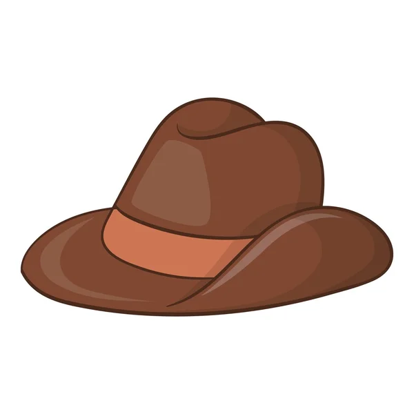 Austrália ícone chapéu cowboy, estilo cartoon — Vetor de Stock