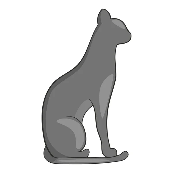 Egipto gato icono, estilo de dibujos animados — Archivo Imágenes Vectoriales