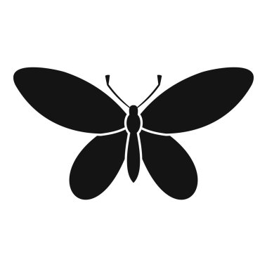 Anten simgesi, basit tarzı kelebek