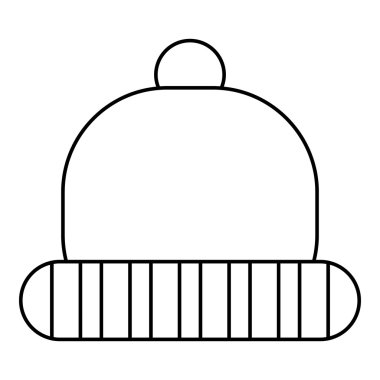 Şapka kutsal kişilerin resmi, anahat stili