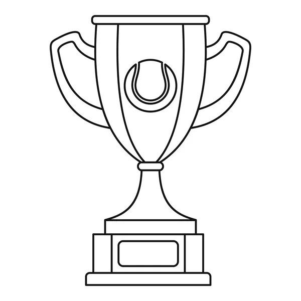 Icono de copa de oro, estilo de contorno — Vector de stock
