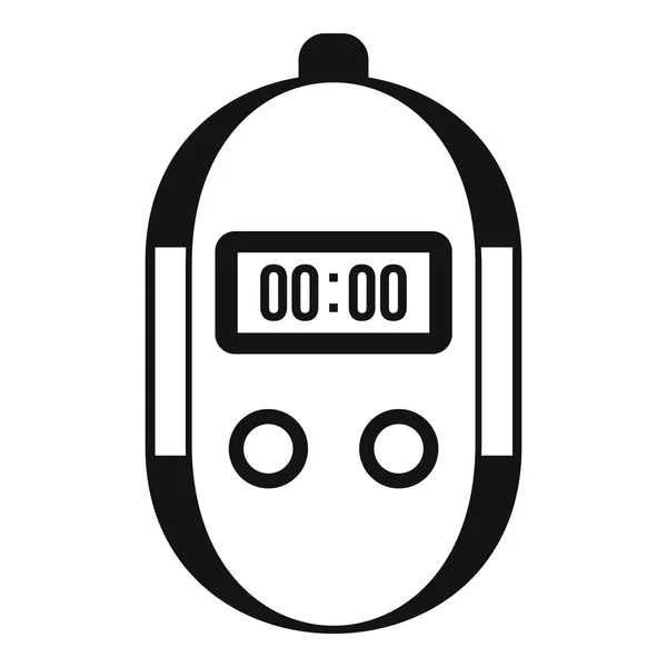 Stopwatch icon, simple style — Stock Vector