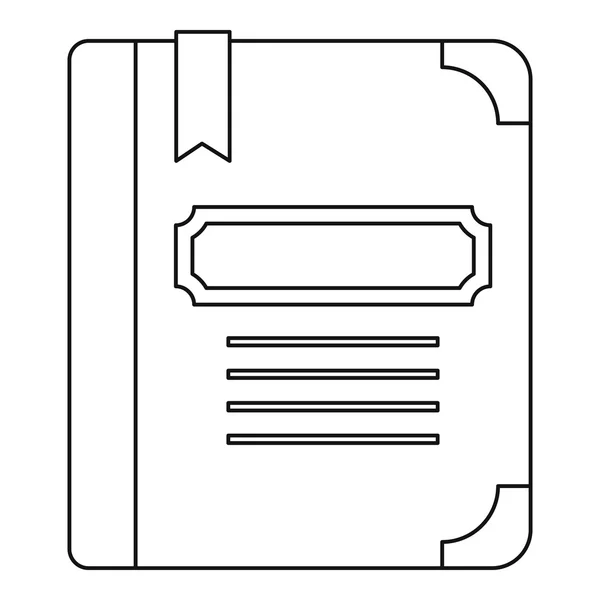 Tutorial con icono de marcador, estilo de esquema — Archivo Imágenes Vectoriales