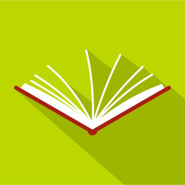 Açık eğitim simgesi, düz stil