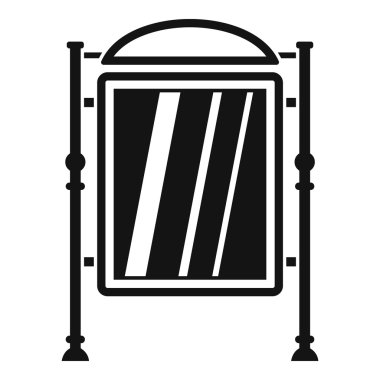 İşareti simgesi, basit tarzı reklam