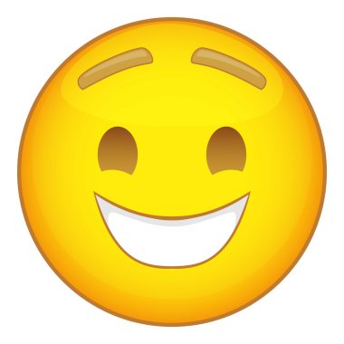 İfade simgesi gülüyor, karikatür tarzı