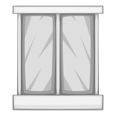 Mağazası simge, gri tek renkli stil